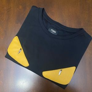 Fendi Monster Eye T- shirt | Color Black | Size Large (IT 50)